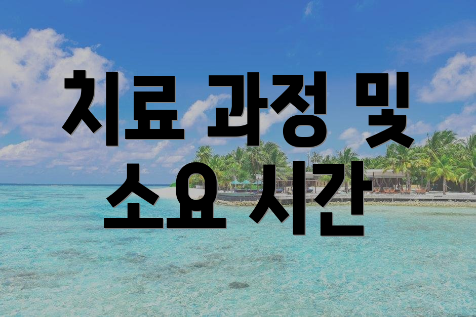 치료 과정 및 소요 시간