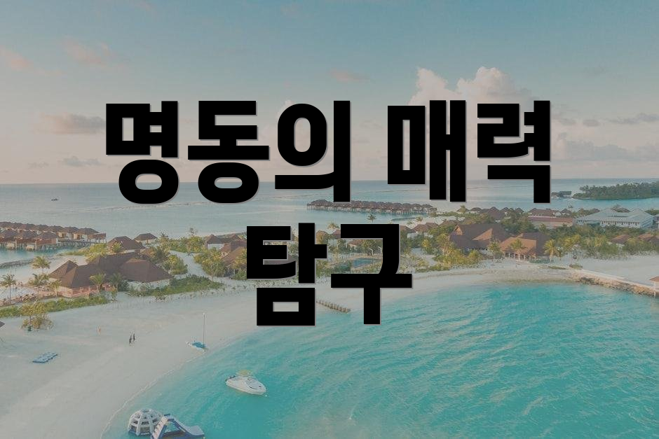 명동의 매력 탐구