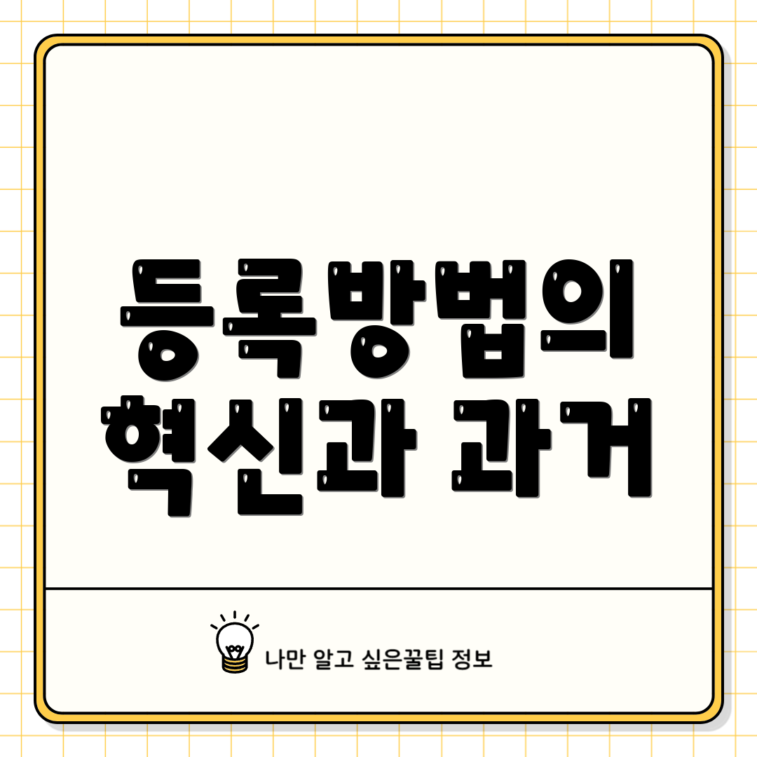 등록방법의 혁신과 과거