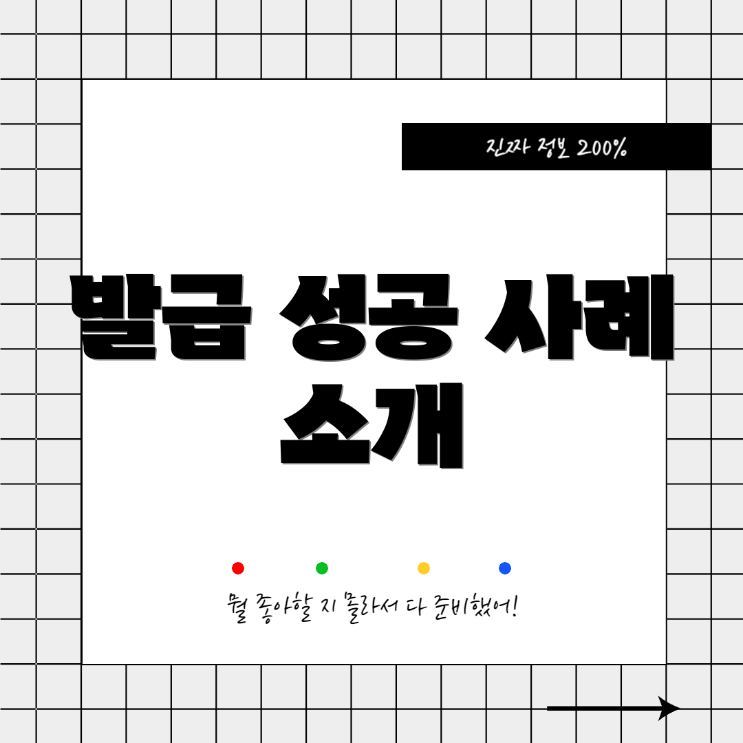 발급 성공 사례 소개