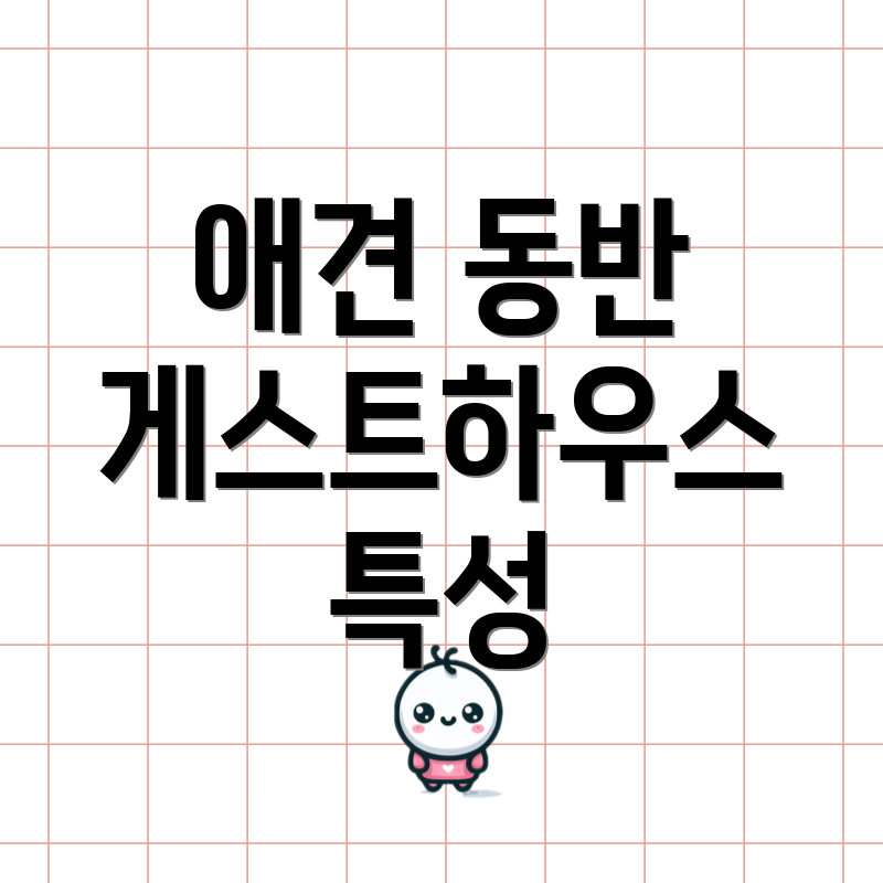 애견 동반 게스트하우스 특성