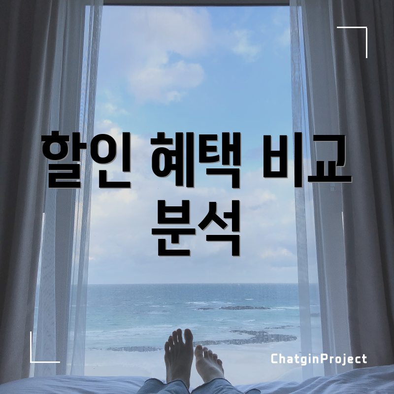 할인 혜택 비교 분석