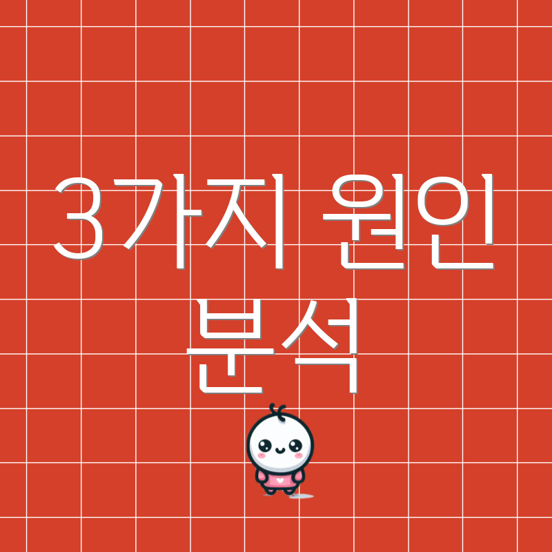 3가지 원인 분석