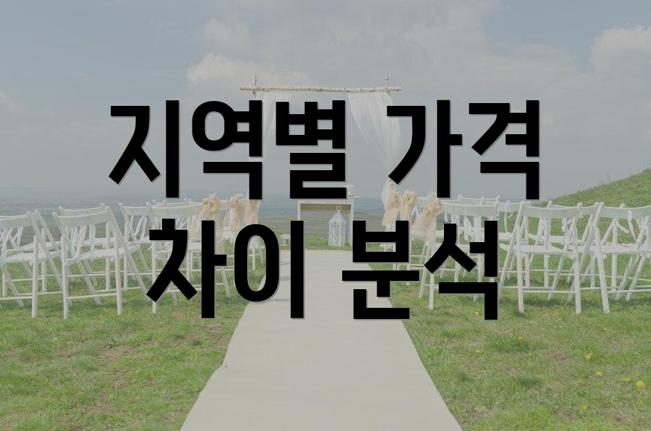지역별 가격 차이 분석