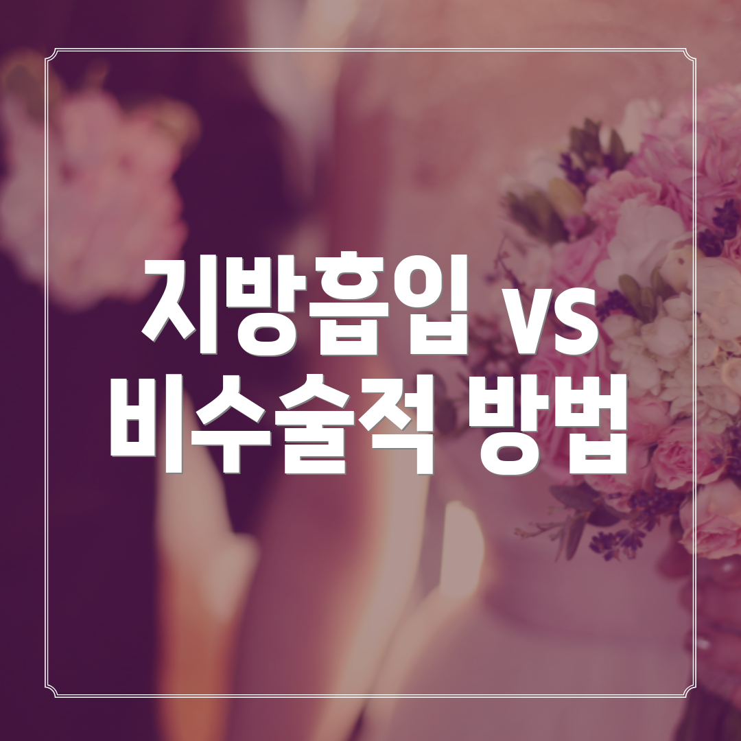 지방흡입 vs 비수술적 방법