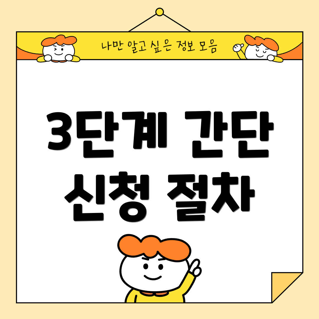 3단계 간단 신청 절차