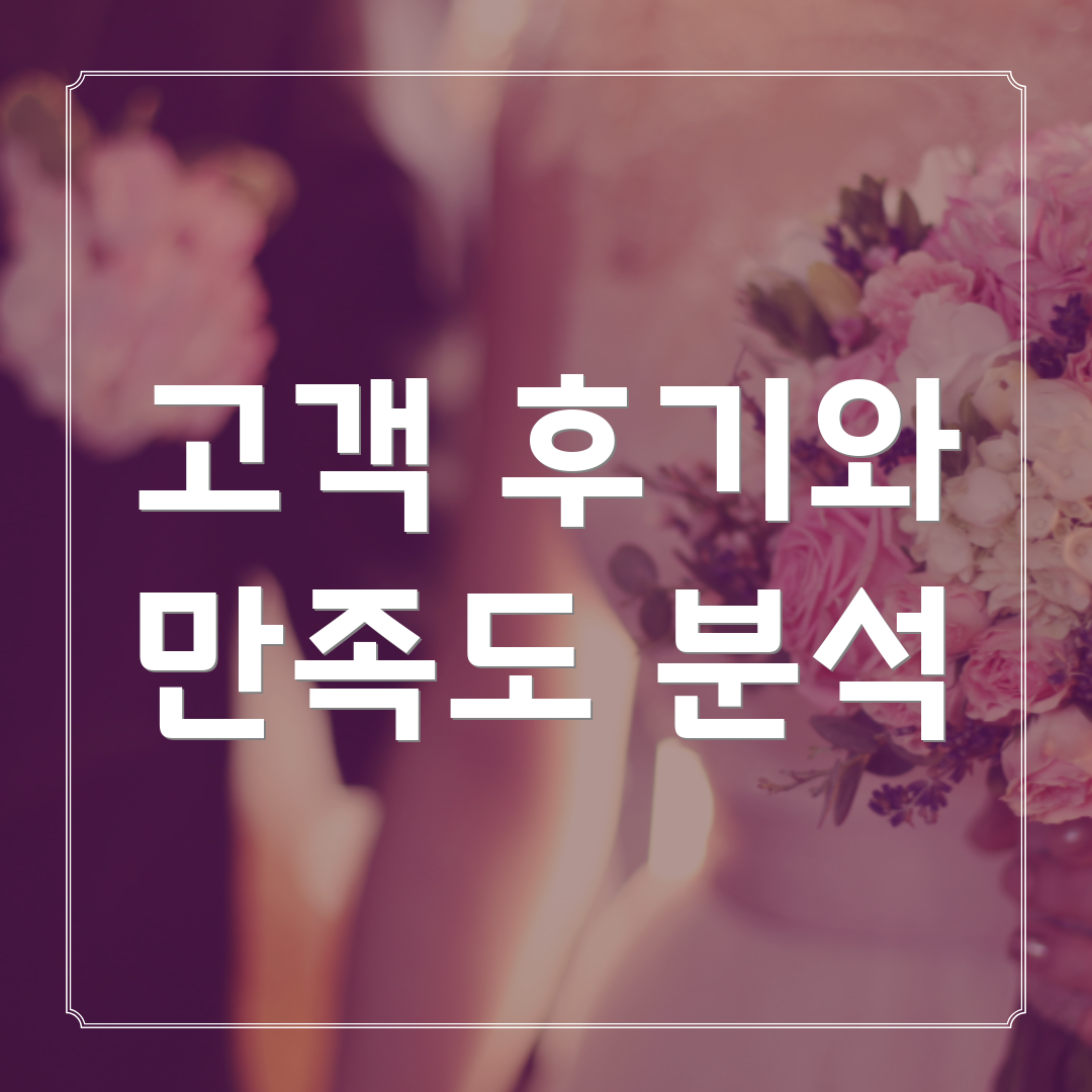 고객 후기와 만족도 분석