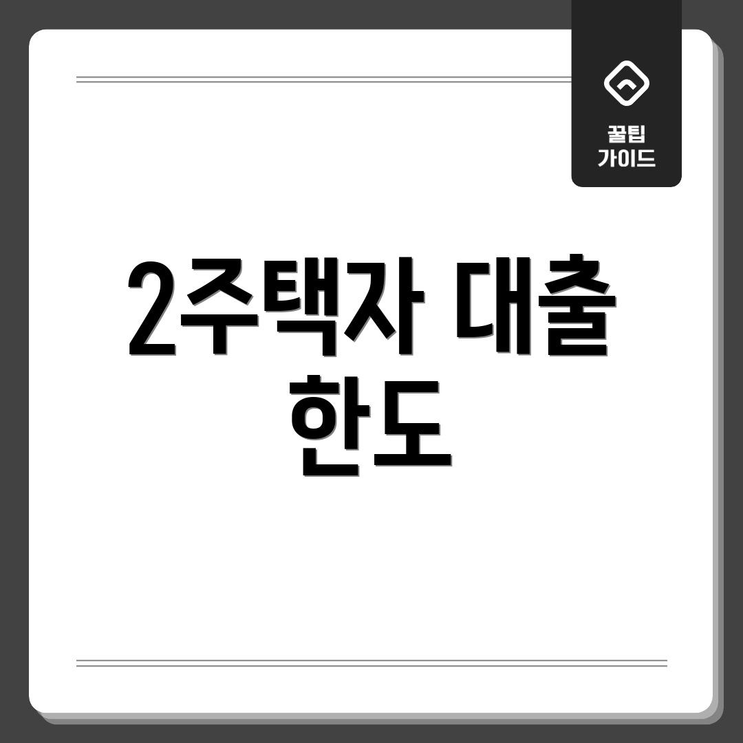 2주택자 대출 한도