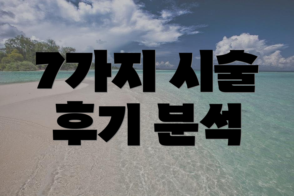7가지 시술 후기 분석