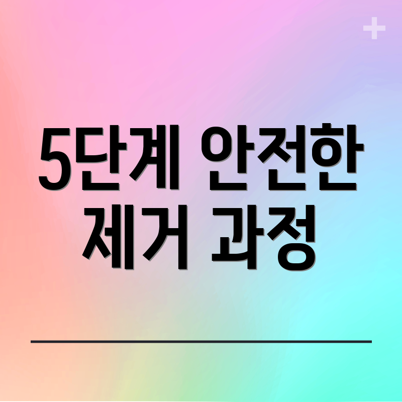 5단계 안전한 제거 과정