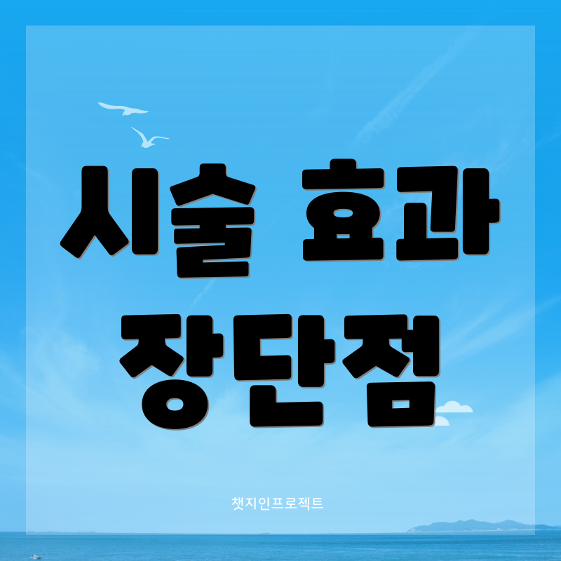 시술 효과 장단점