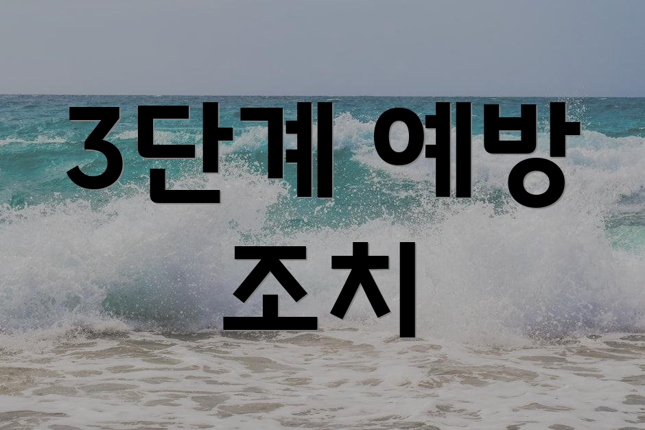 3단계 예방 조치