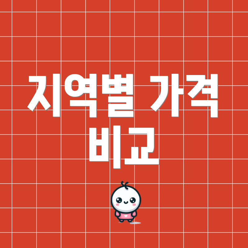 지역별 가격 비교
