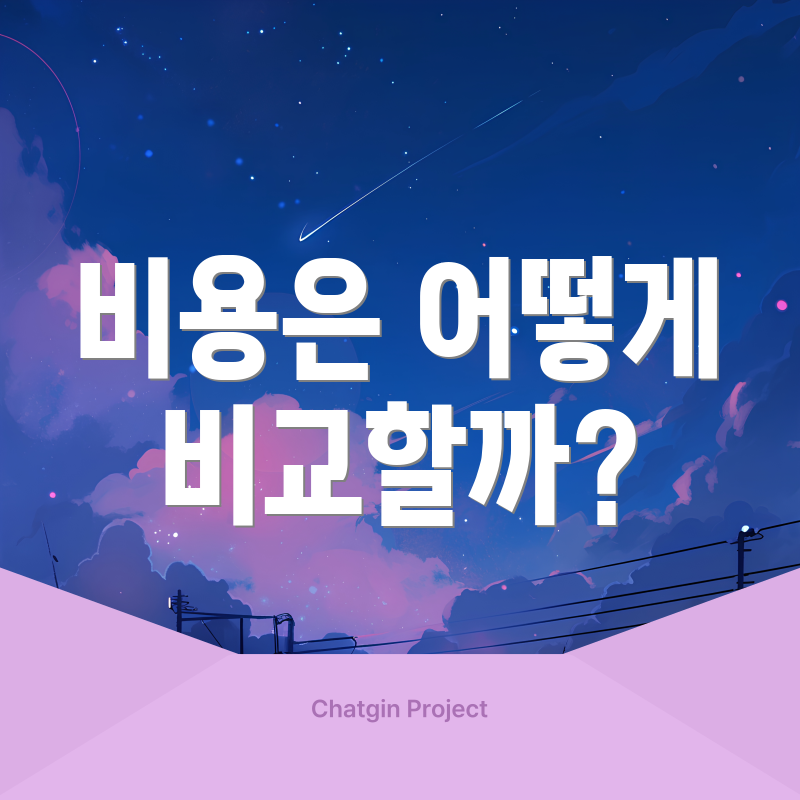 비용은 어떻게 비교할까?