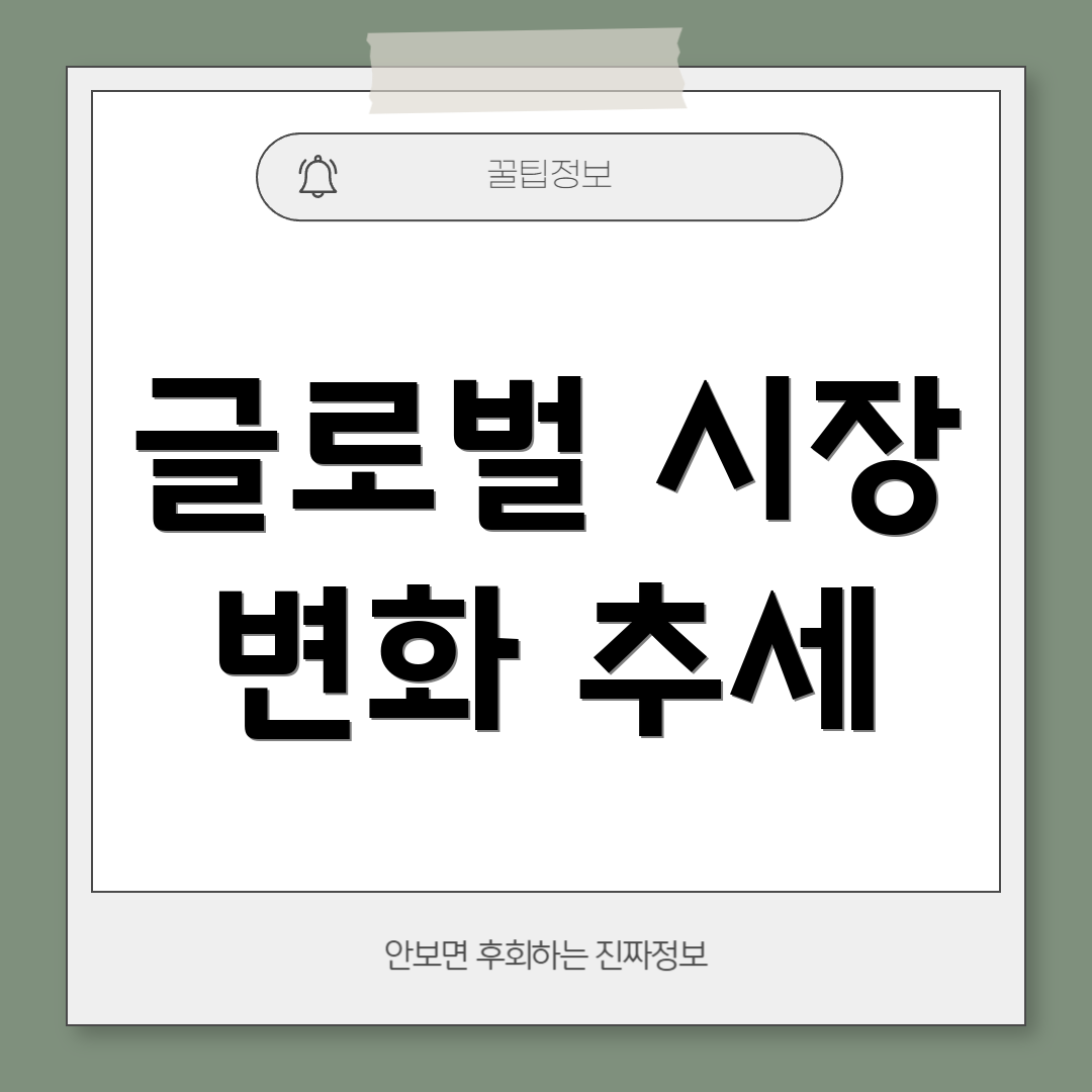 글로벌 시장 변화 추세