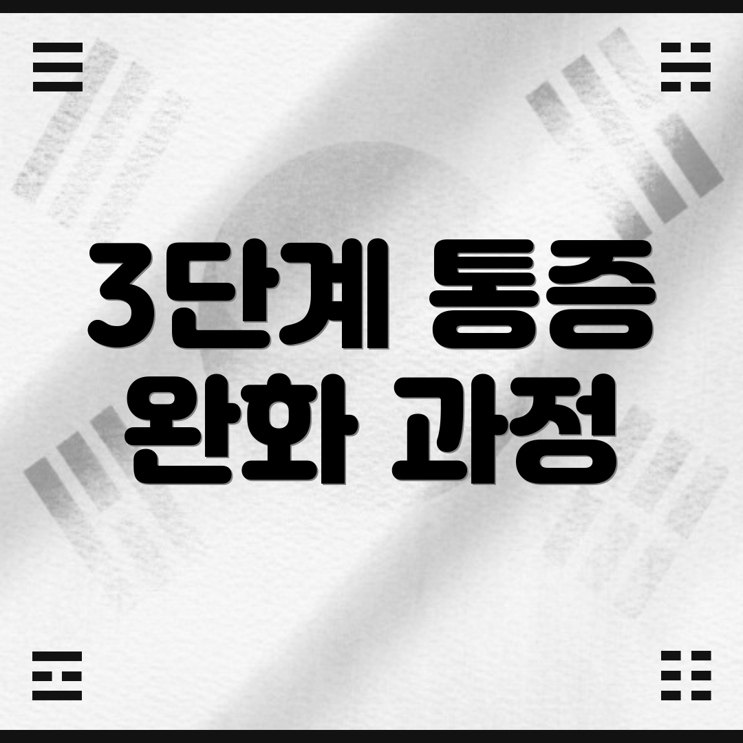 3단계 통증 완화 과정