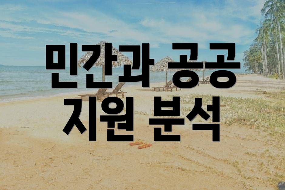 민간과 공공 지원 분석