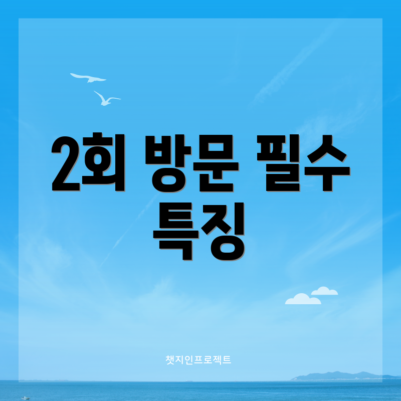 2회 방문 필수 특징