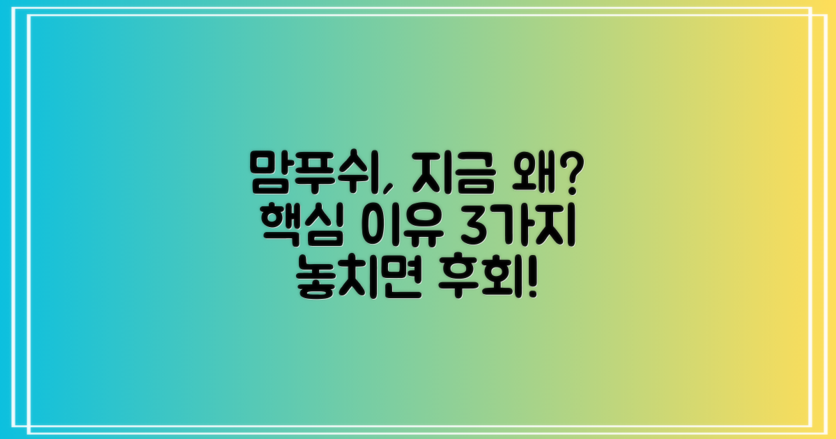 맘푸쉬, 왜 지금 추천할까