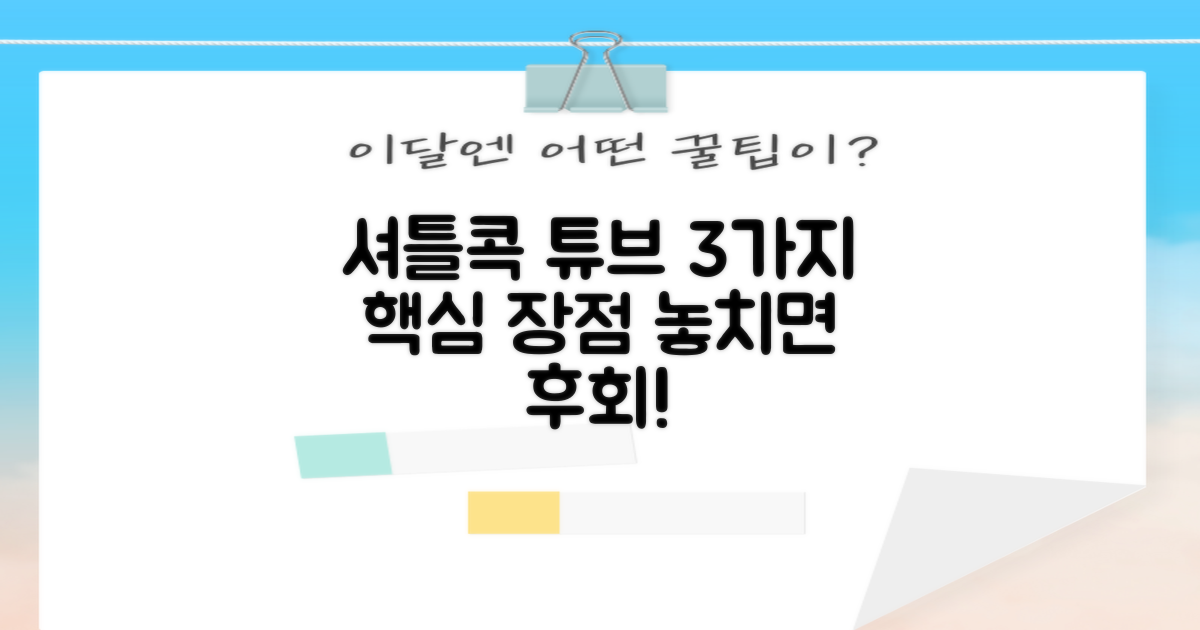 셔틀콕 튜브 3가지 장점