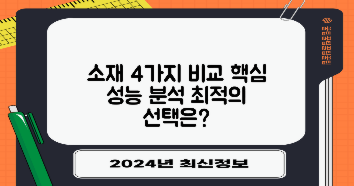 4가지 소재 비교