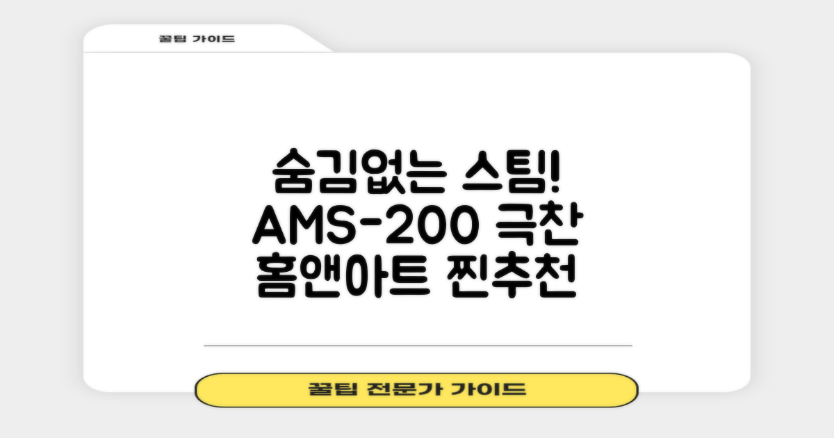 홈앤아트 퓨어 스팀청소기 AMS-200 추천 리뷰