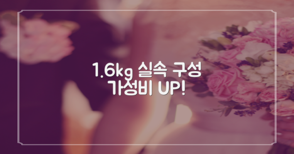 1.6kg 실속 구성