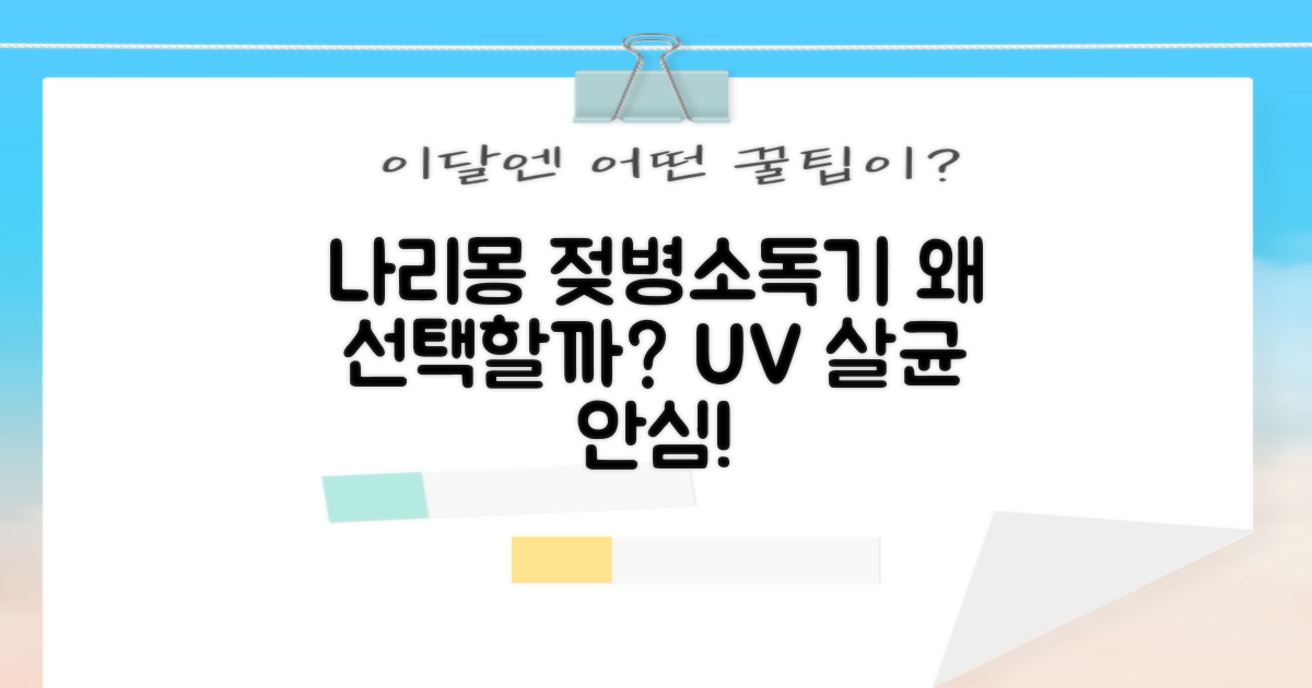 나리몽 UV 젖병소독기, 왜 선택할까?