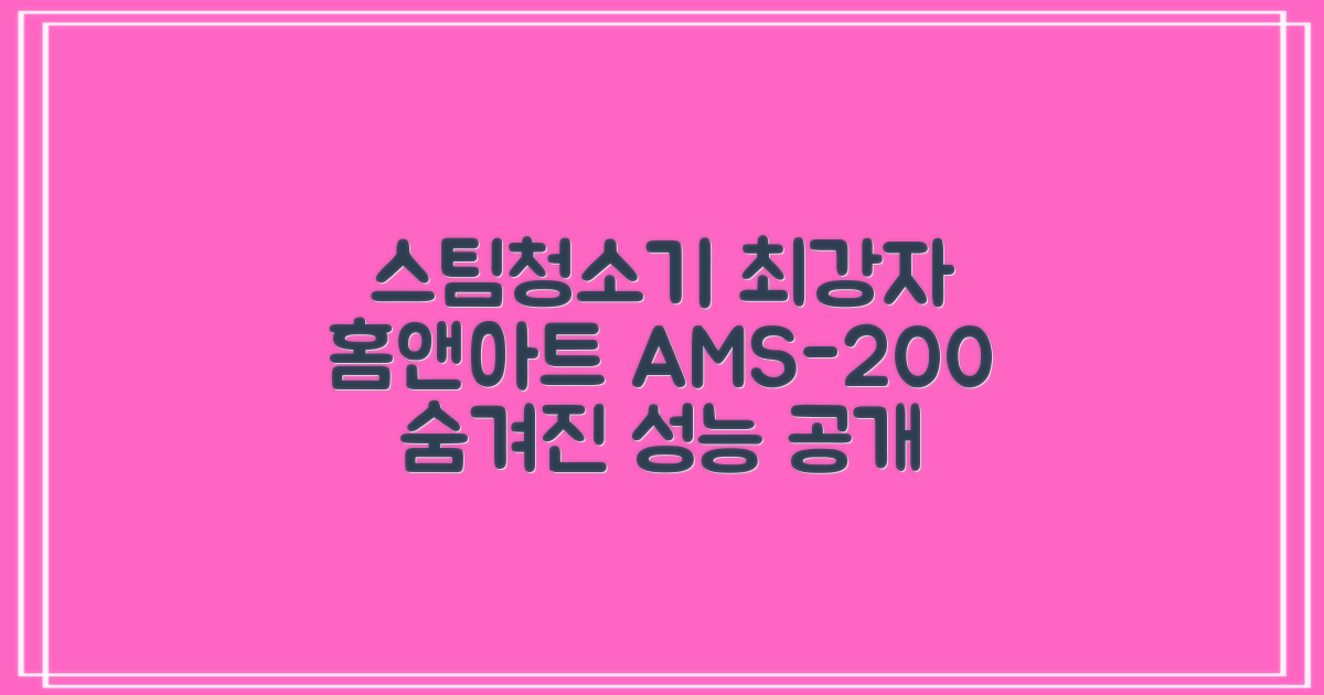 홈앤아트 퓨어 스팀청소기 AMS-200 추천 리뷰