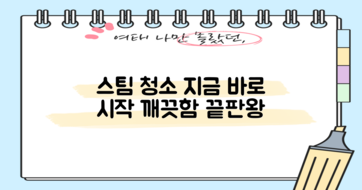 지금 바로 스팀으로 청소하세요