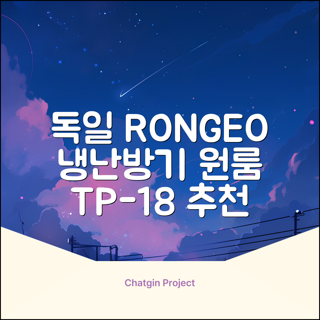 독일 RONGEO 가정용 사무실 냉난방기 냉온풍기 원룸, TP-18(냉난방가능/화이트) 추천 리뷰