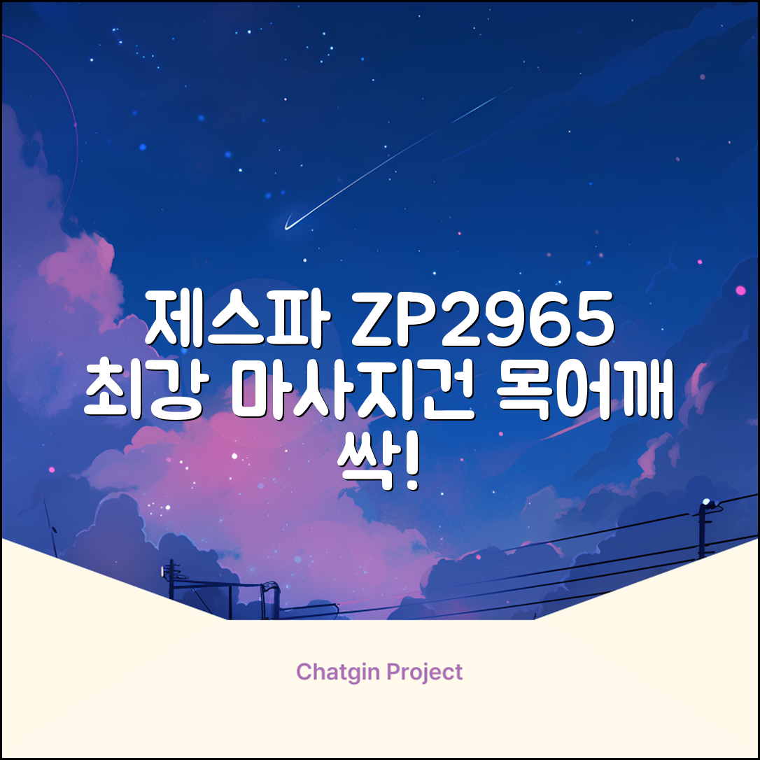 제스파 클래식 전신 무선 자동 마사지건 목어깨 안마기 ZP2965, 블랙 + 로즈골드 추천 리뷰