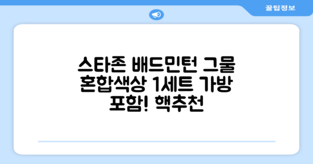 스타존 배드민턴 그물 네트 + 가방, 혼합색상, 1세트 추천 리뷰