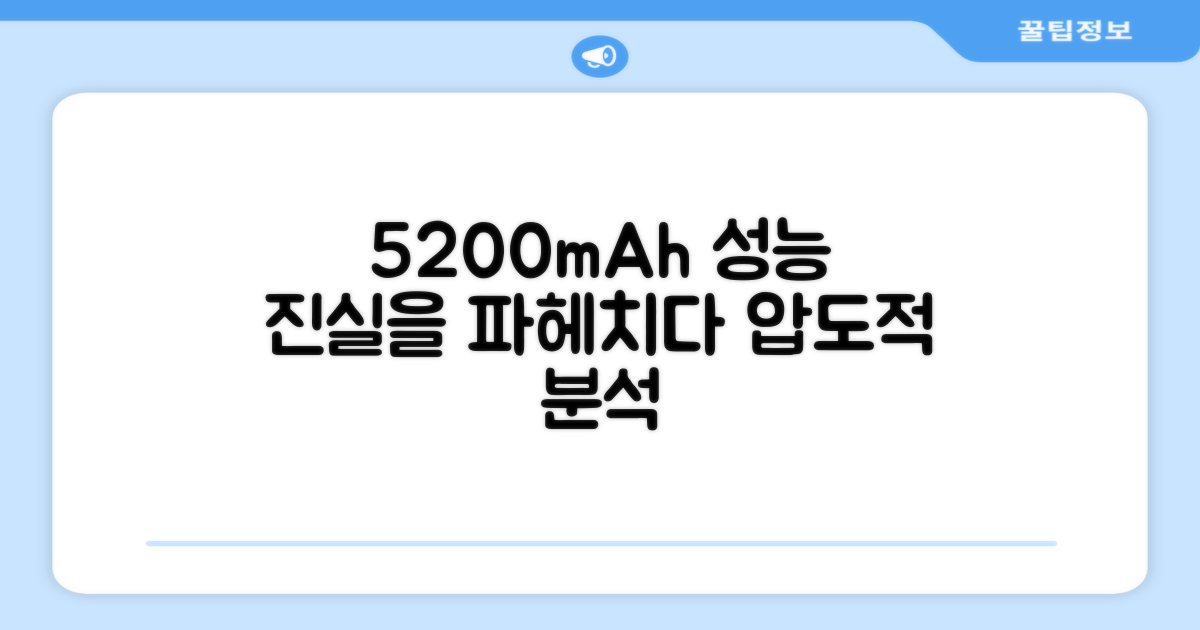5200mAh, 성능 분석