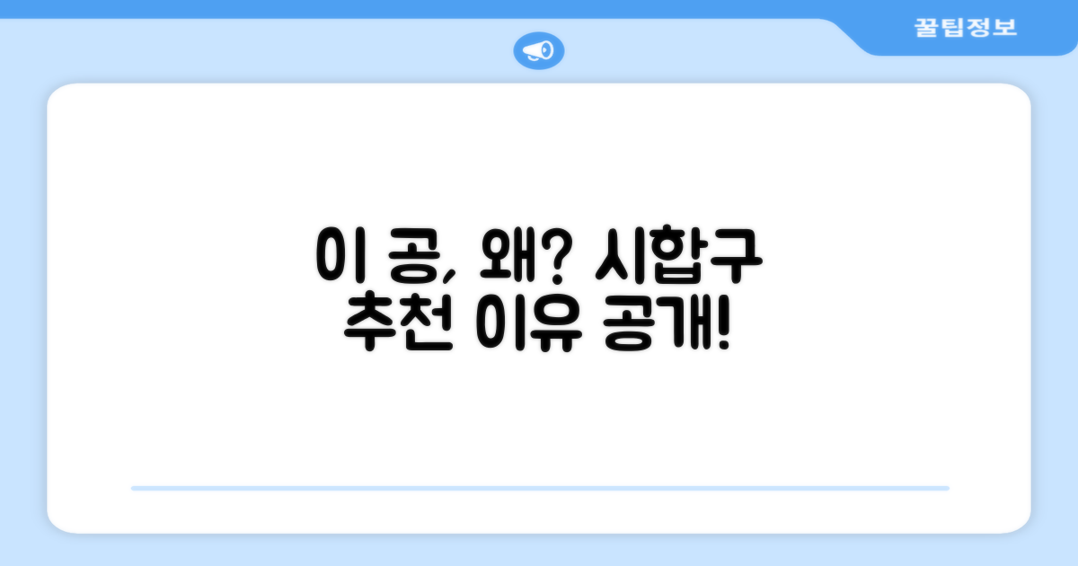 이 공, 왜 시합구로 추천할까?