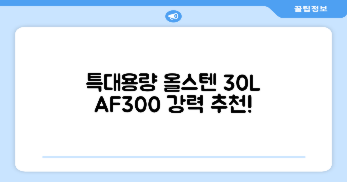 [최신형]리빙웰 30L 특대용량 신제품 올스텐 에어프라이어 AF300 추천 리뷰