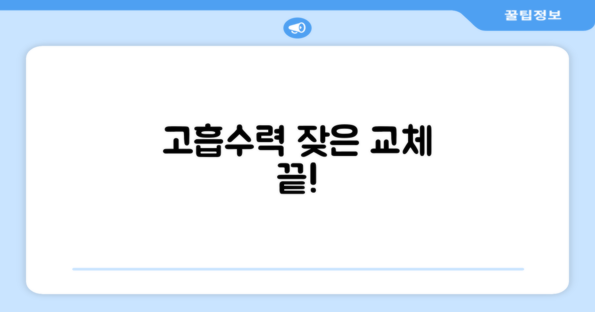 고흡수력: 잦은 교체 시대