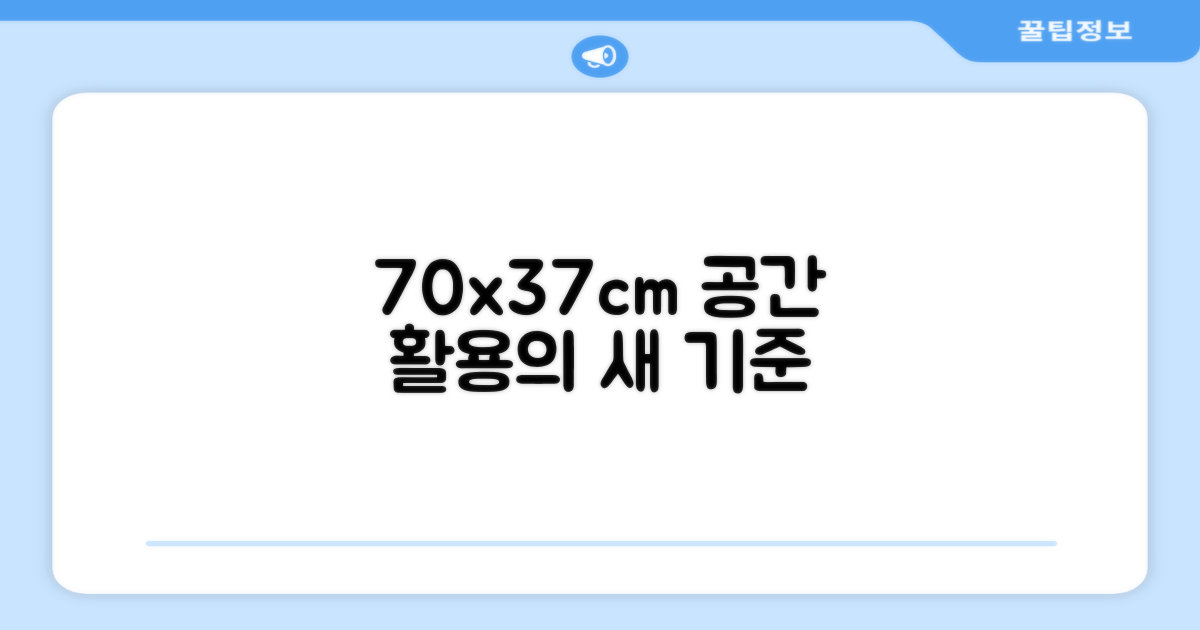 70x37cm, 공간 활용의 새로운 기준