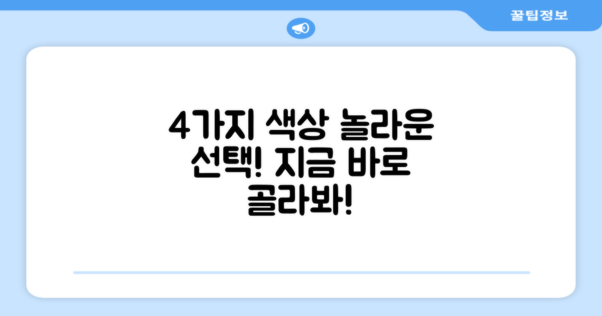 4가지 색상 옵션