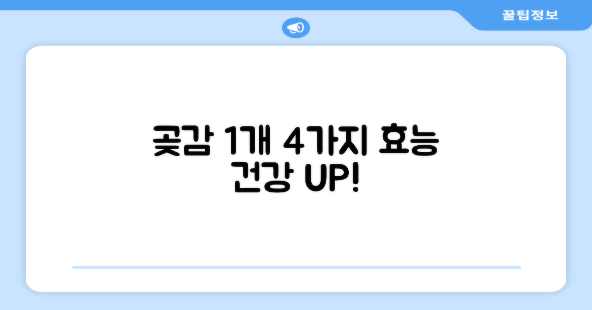 곶감 1개, 4가지 장점