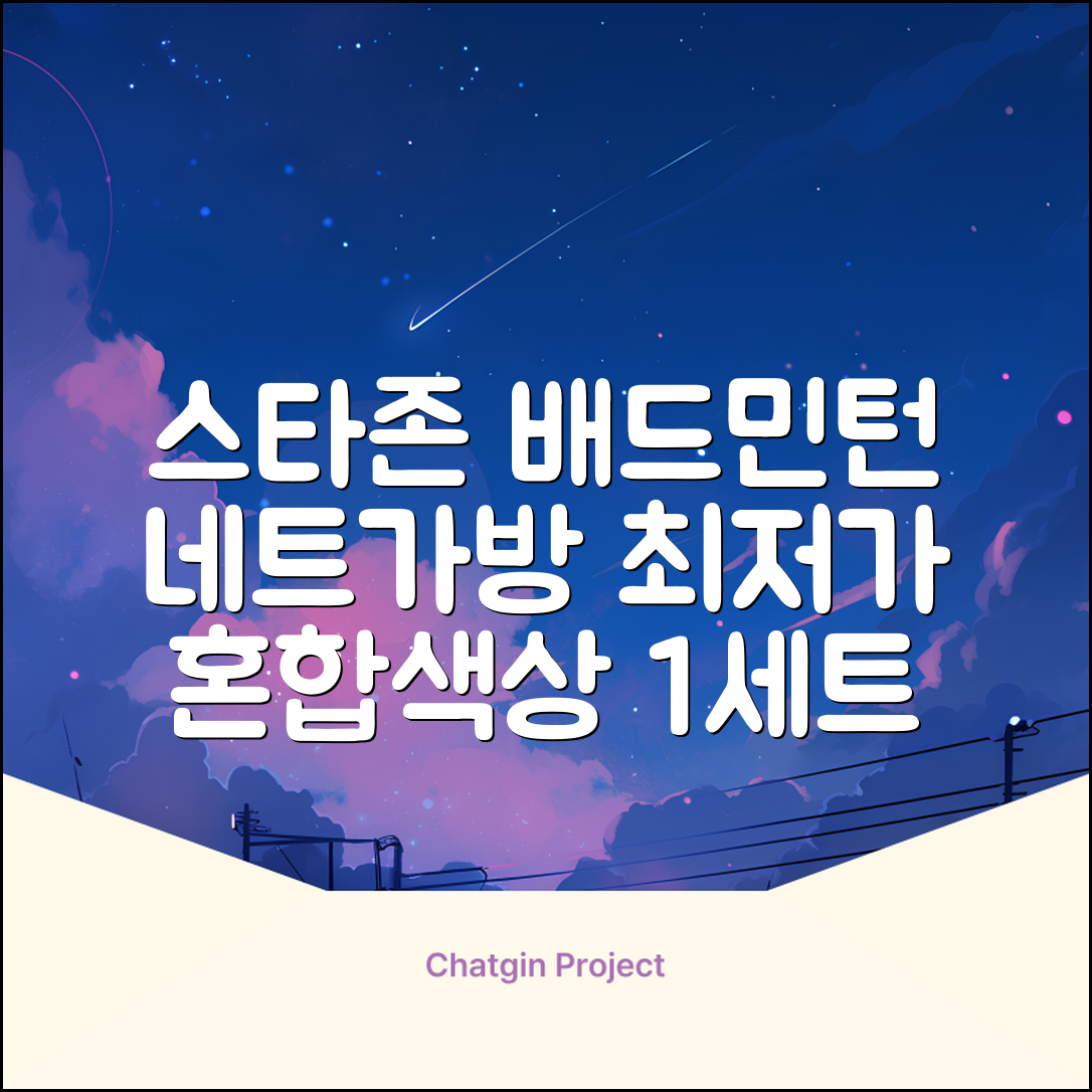 스타존 배드민턴 그물 네트 + 가방, 혼합색상, 1세트 추천 리뷰