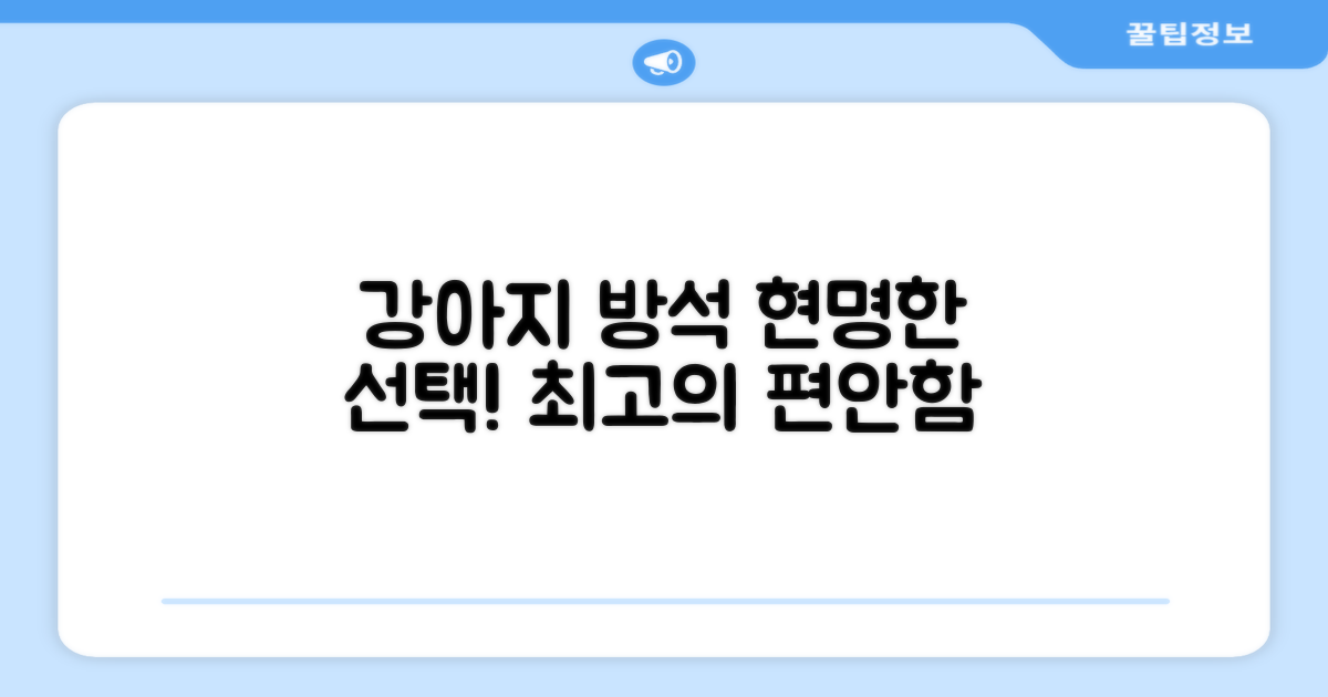 강아지 방석, 현명한 선택