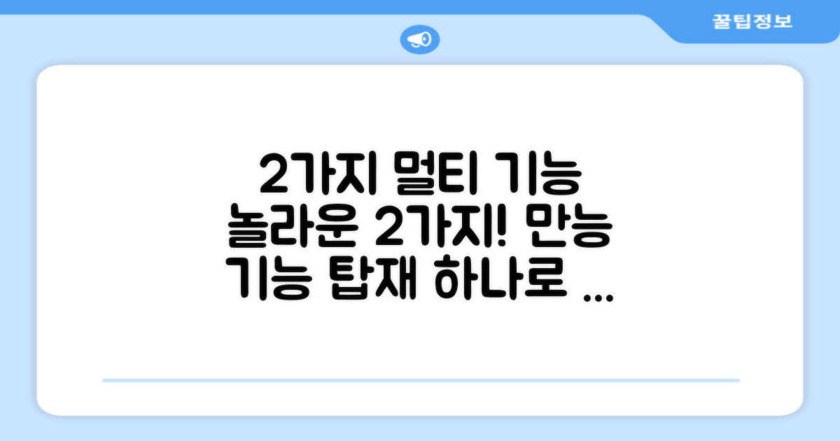 2가지 멀티 기능