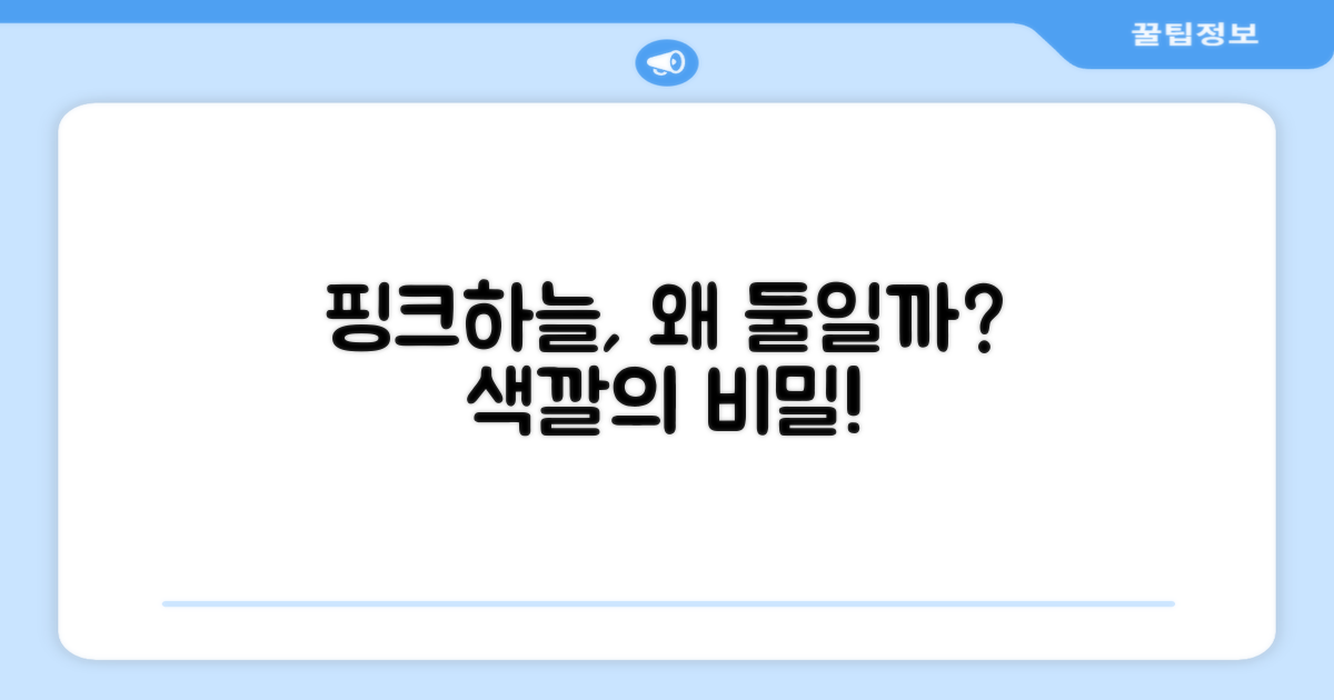 핑크&하늘, 왜 두 개일까?