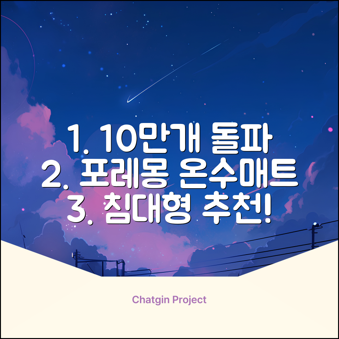 [10만개 판매돌파] 포레몽 온수매트 침대형 BTM-501S, 미니(800x1800mm) 추천 리뷰