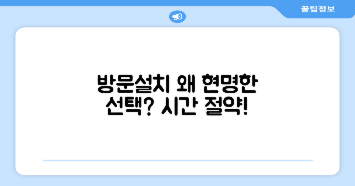 방문설치, 왜 현명한 선택일까?