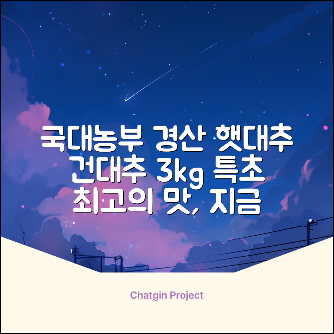 국대농부 경산 햇대추 건대추, 3kg(특초), 1개 추천 리뷰