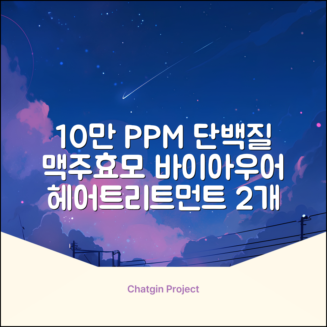 바이아우어 10만 PPM 단백질 맥주효모 헤어트리트먼트, 1L, 2개 추천 리뷰