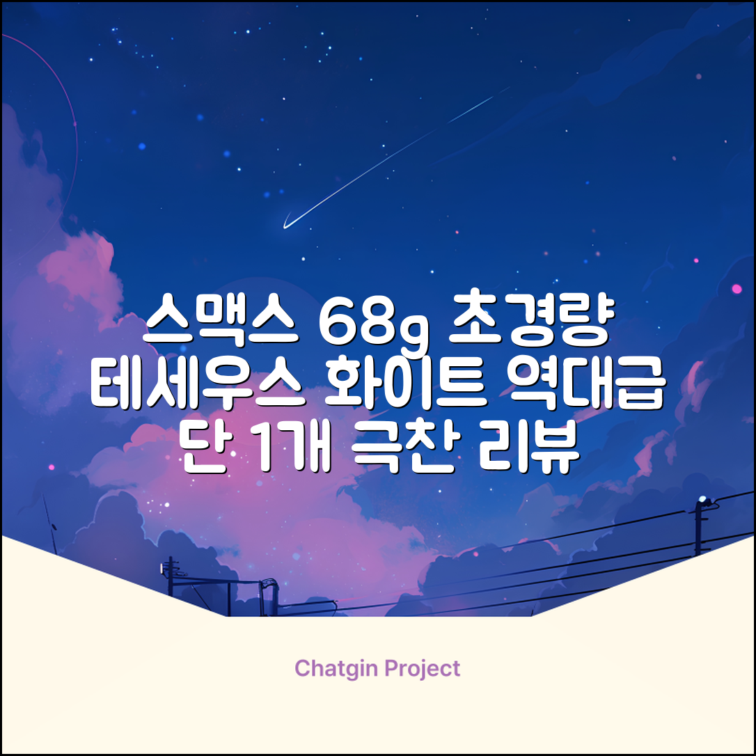 스맥스코리아 풀카본 초경량 배드민턴 라켓 68g, 테세우스 화이트, 1개 추천 리뷰