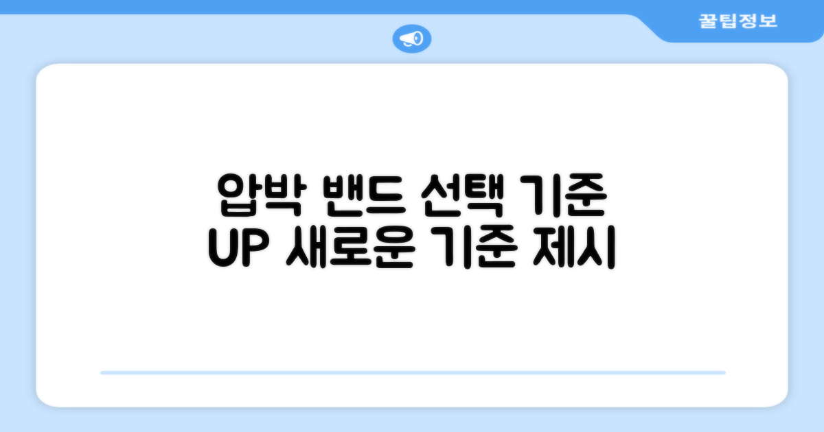 압박 밴드, 선택의 새로운 기준